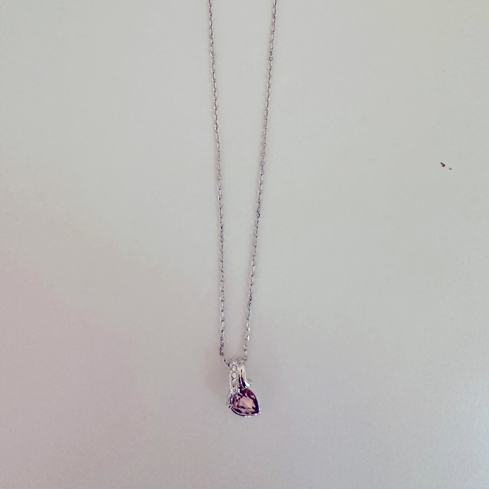 Swarovski amethyst crystal necklace